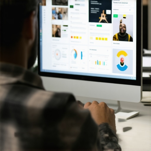 SEO consultant analyzing San Diego local business profiles on a laptop